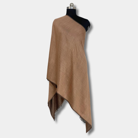 Reversible Pashmina Silk Stole (Dust Brown)