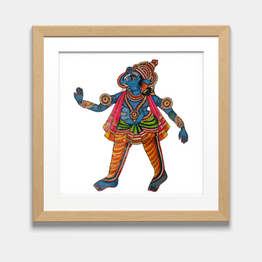 Tholu Bommalata Puppet - Lord Ganesha (Unframed)