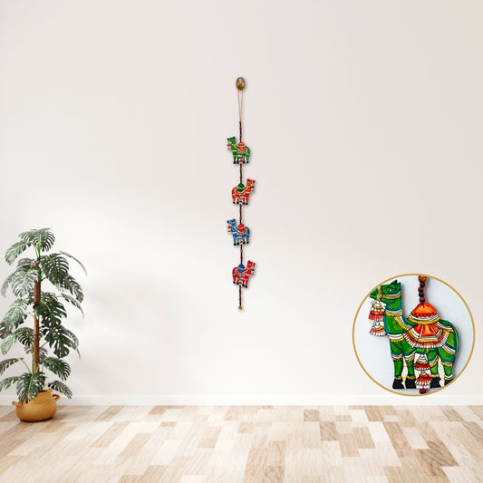 Camel Tholu Bommalata Wall Hanging – Handcrafted Leather Puppet Wall Decor