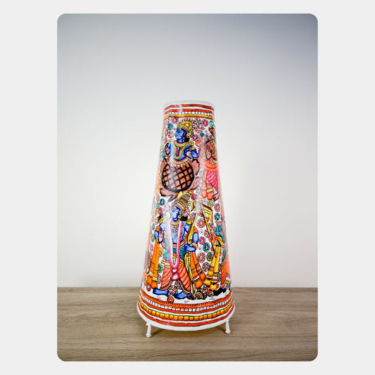 Tholu Bommalata Lamp – Vishnu Avatar (16" - Conical)