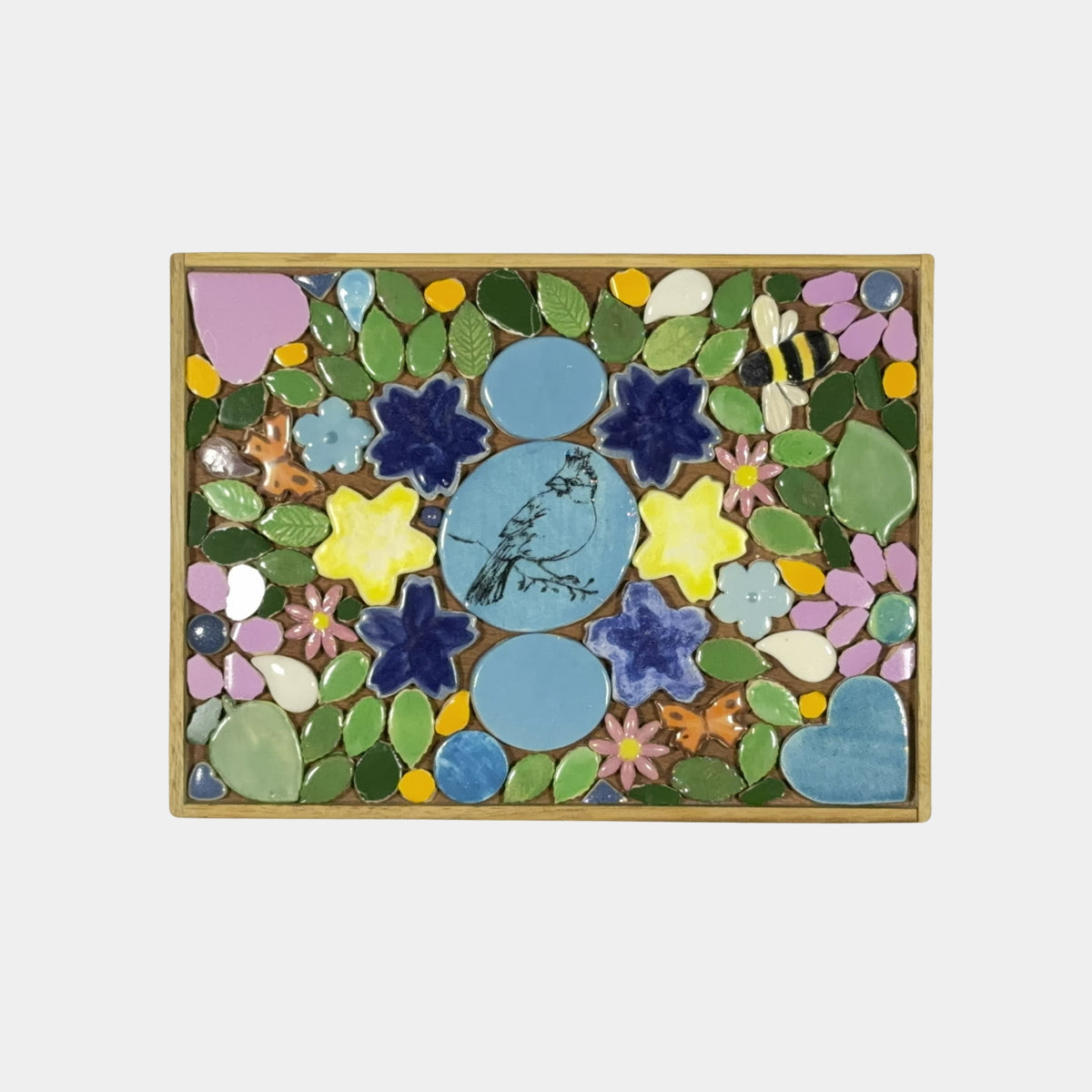 murasaic songbird & garden meadow diy ceramic mosaic mural kit