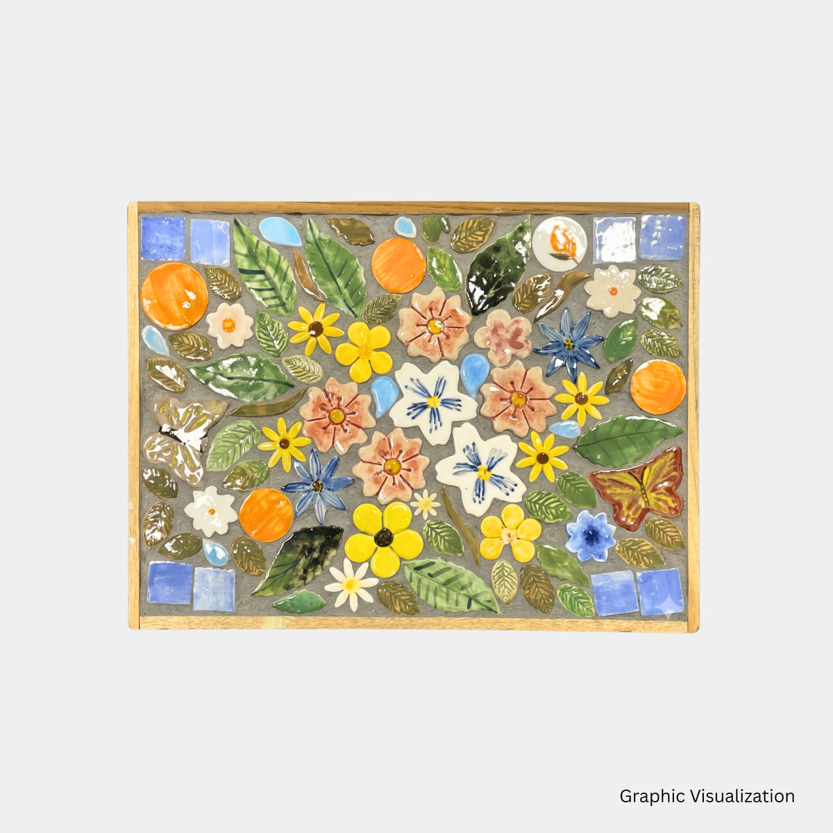 murasaic floral mix diy ceramic mosaic kit