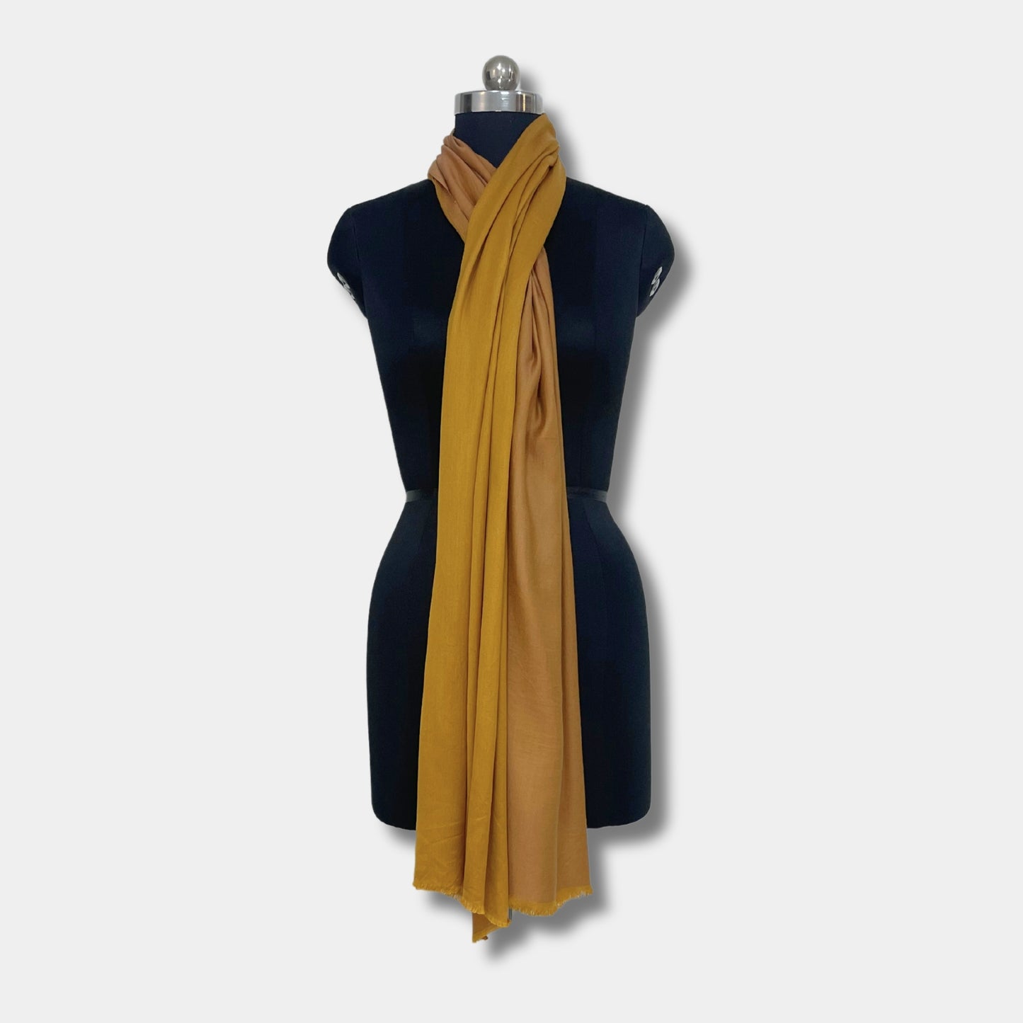 reversible pashmina silk stole (bronze)