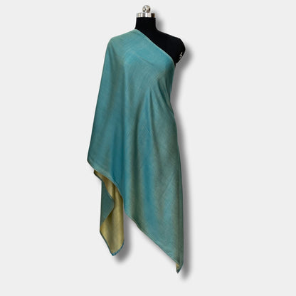 Reversible Pashmina Silk Stole (Yellowish Gold)