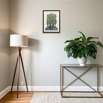 Handmade Gond Painting - The Sacred Grove (Unframed)