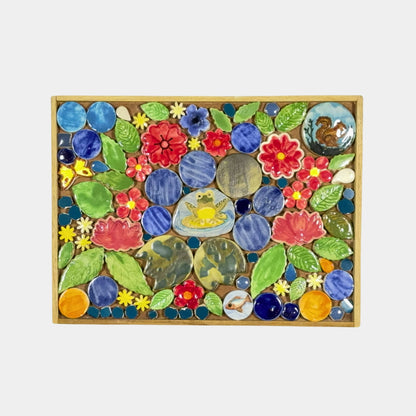Murasaic Frog In A Lily Pond DIY Ceramic Mosaic Kit