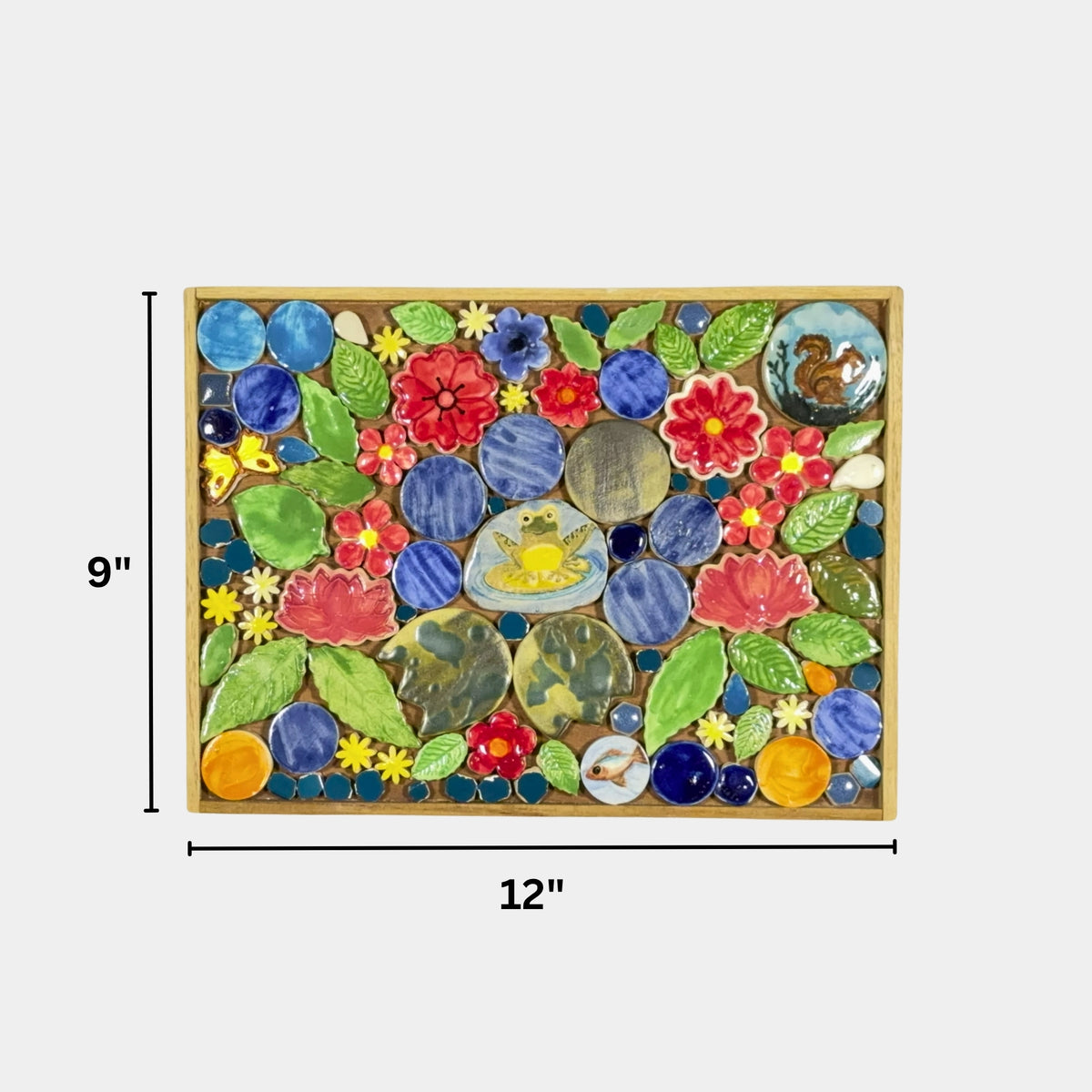 murasaic frog in a lily pond diy ceramic mosaic kit