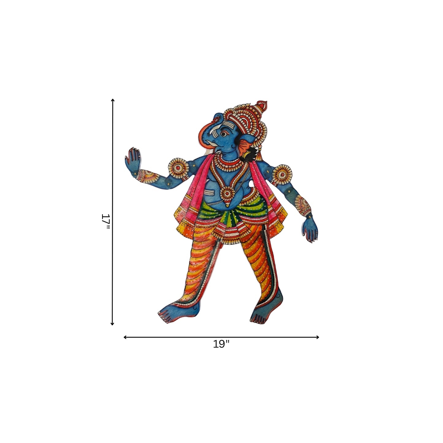 tholu bommalata puppet - lord ganesha (unframed)