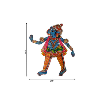 Tholu Bommalata Puppet - Lord Ganesha (Unframed)