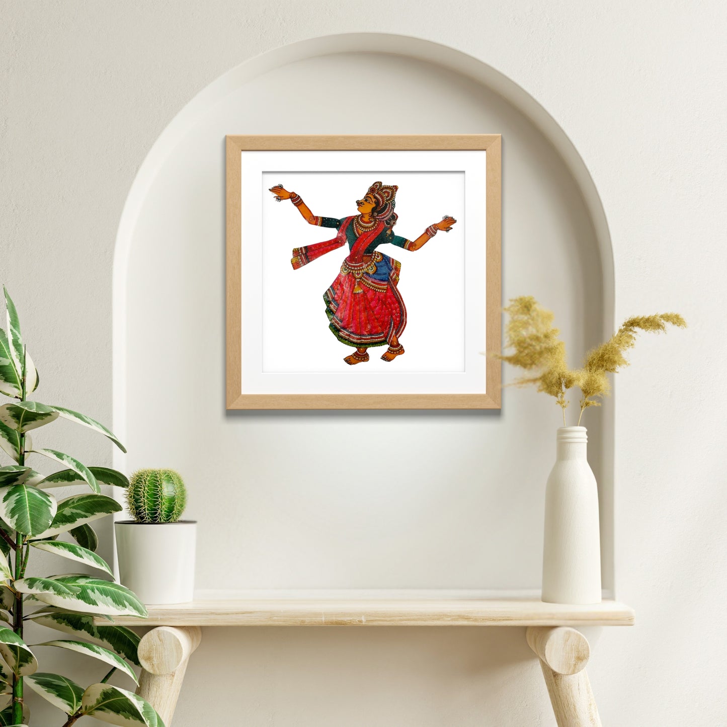 tholu bommalata puppet - radha (unframed)