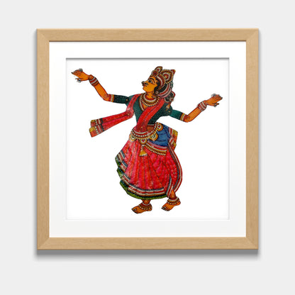 Tholu Bommalata Puppet - Radha (Unframed)