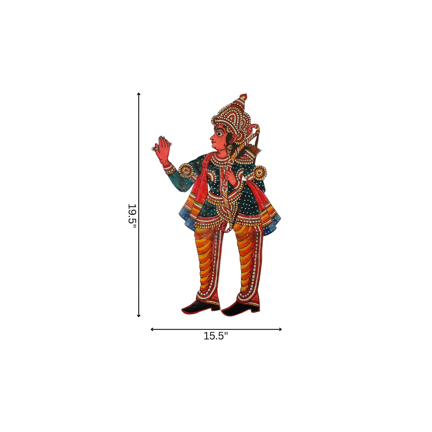tholu bommalata puppet - lakshman (unframed)