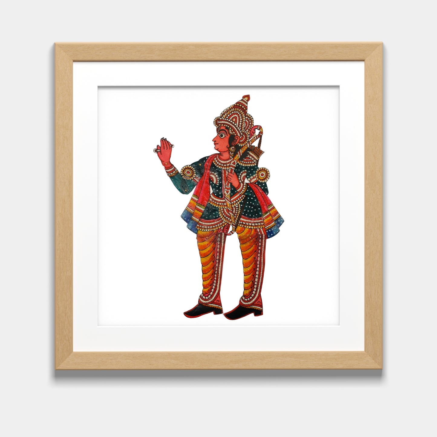 tholu bommalata puppet - lakshman (unframed)