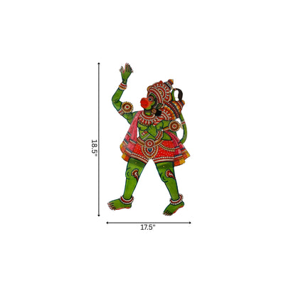 Tholu Bommalata Puppet - Lord Hanuman (Unframed)