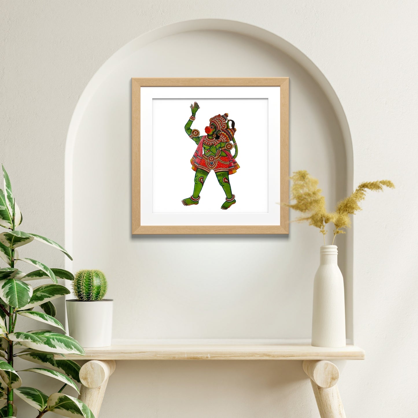 tholu bommalata puppet - lord hanuman (unframed)