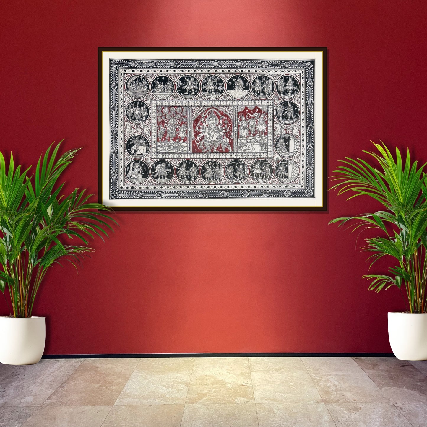 the story of ganesha pattachitra painting