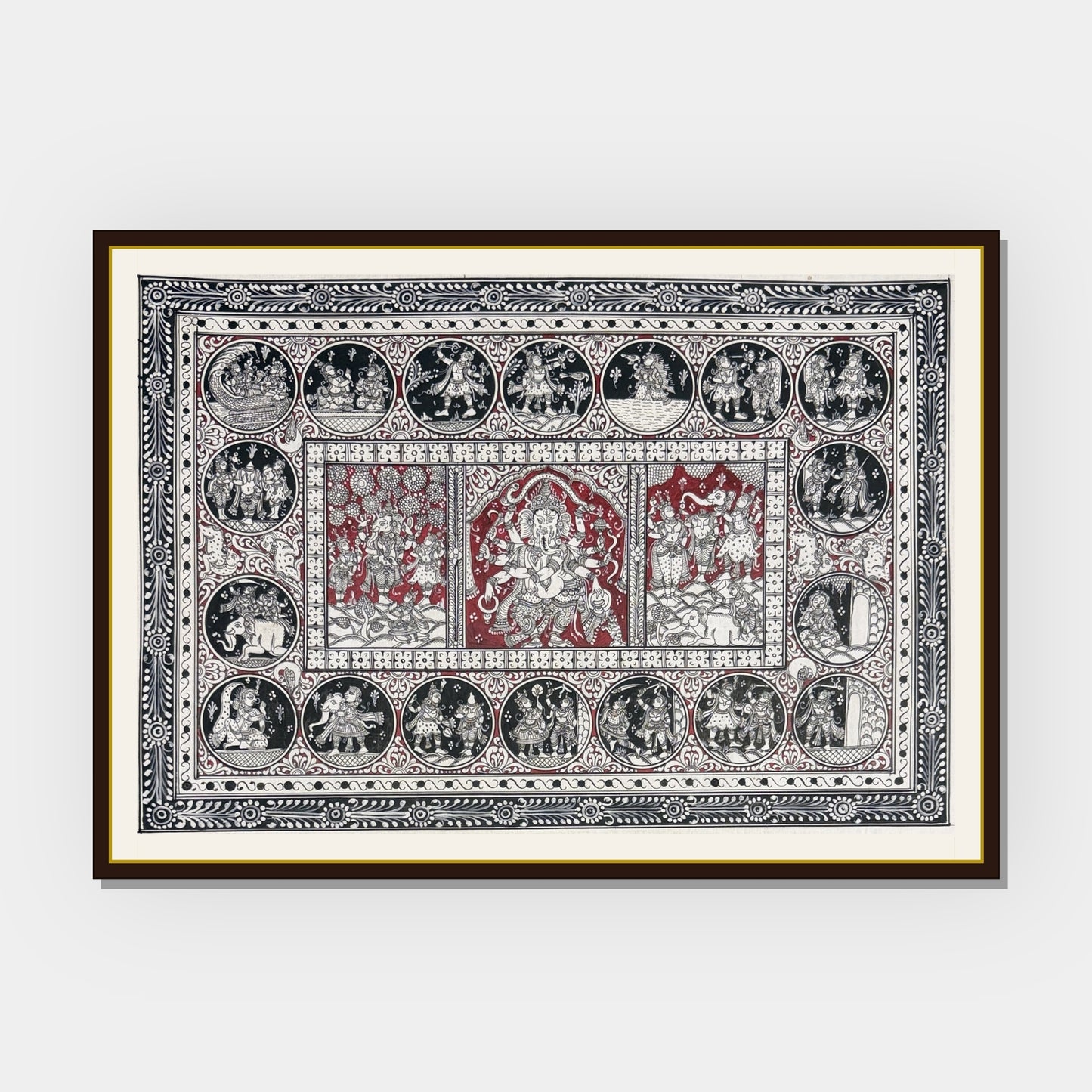 the story of ganesha pattachitra painting
