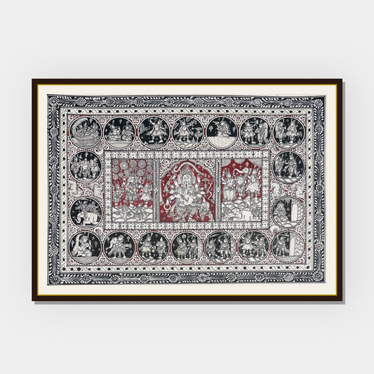 The Story Of Ganesha Pattachitra Painting