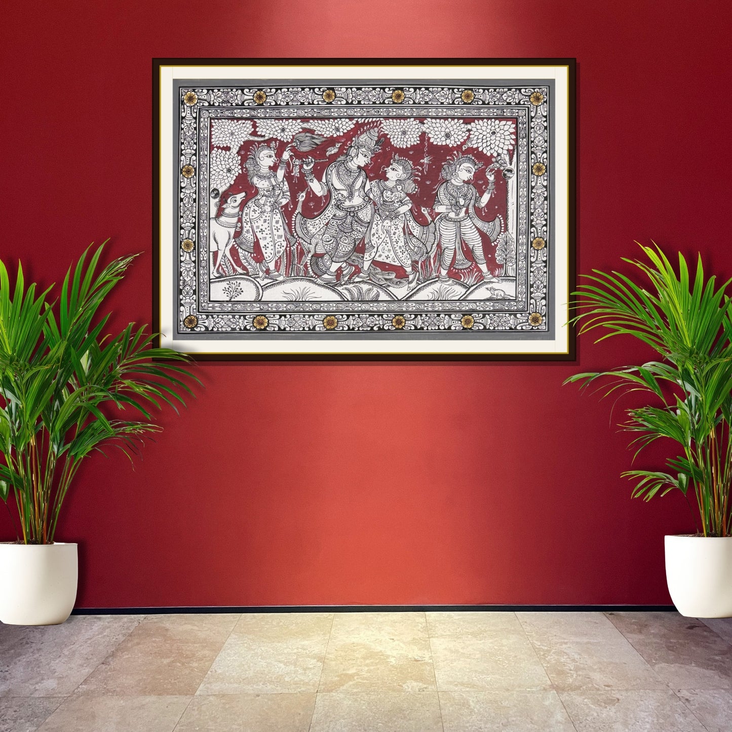 sri radha krishna yugal sarkar traditional pattachitra painting