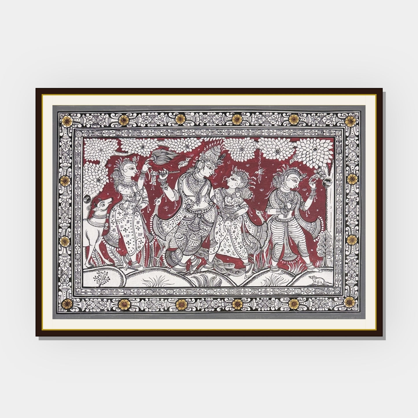 sri radha krishna yugal sarkar traditional pattachitra painting