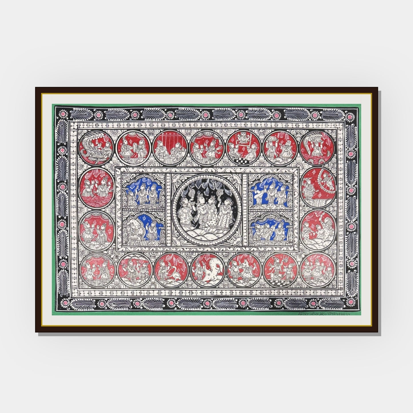 sri krishna janma leela biography traditional pattachitra painting