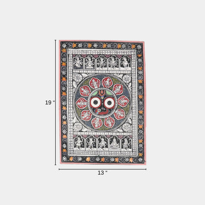 Lord Jagannath Badapadma Mandala with Dashavatara Pattachitra Painting