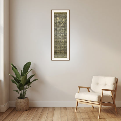Handcrafted Odisha Palm Leaf Vertical Scroll - Radha Krishna & Dashavatara