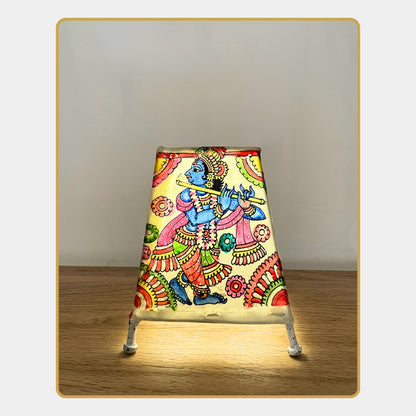 Tholu Bommalata Lamp – Radha Krishna (5" - Rectangular)