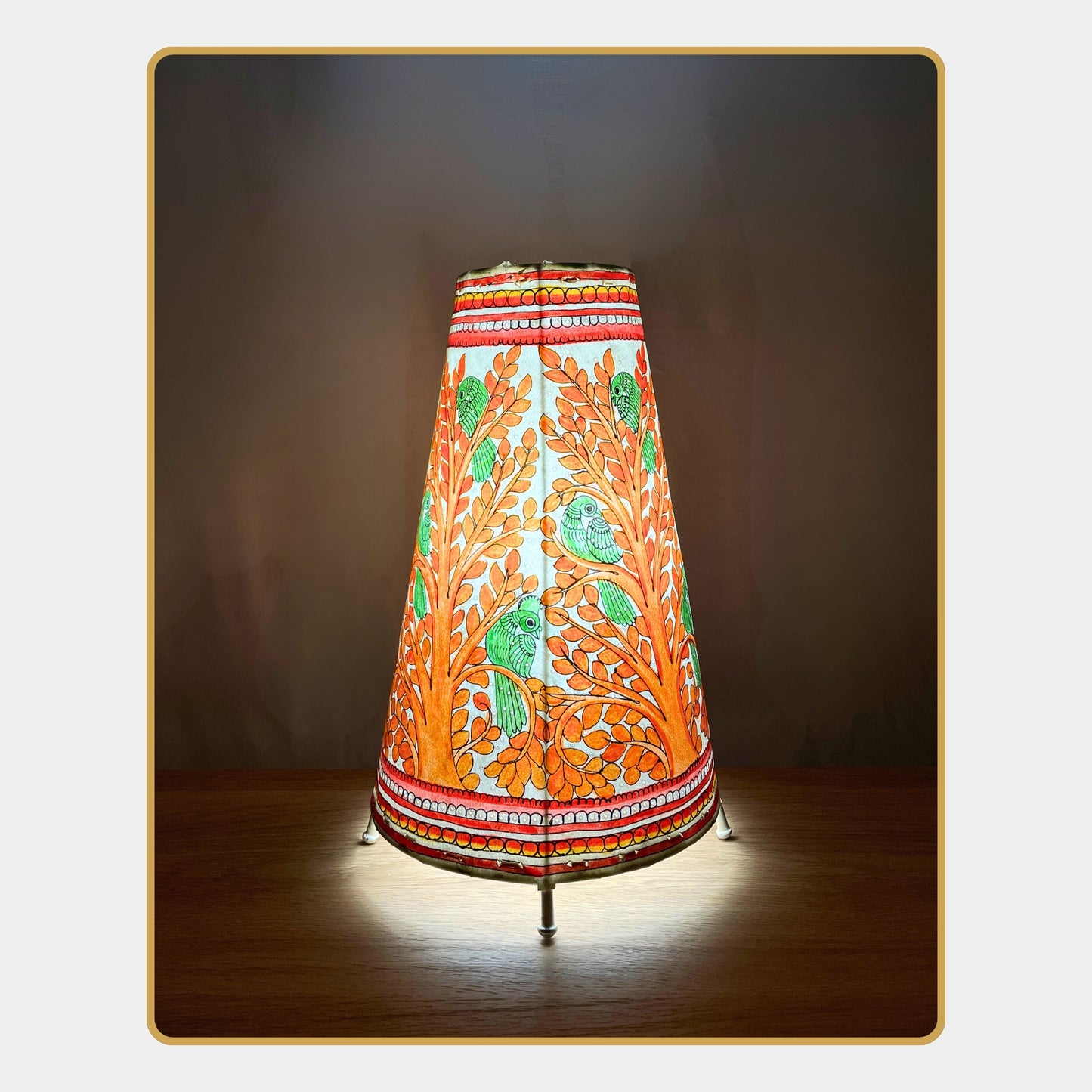 tholu bommalata lamp – tree of life (12" -conical)