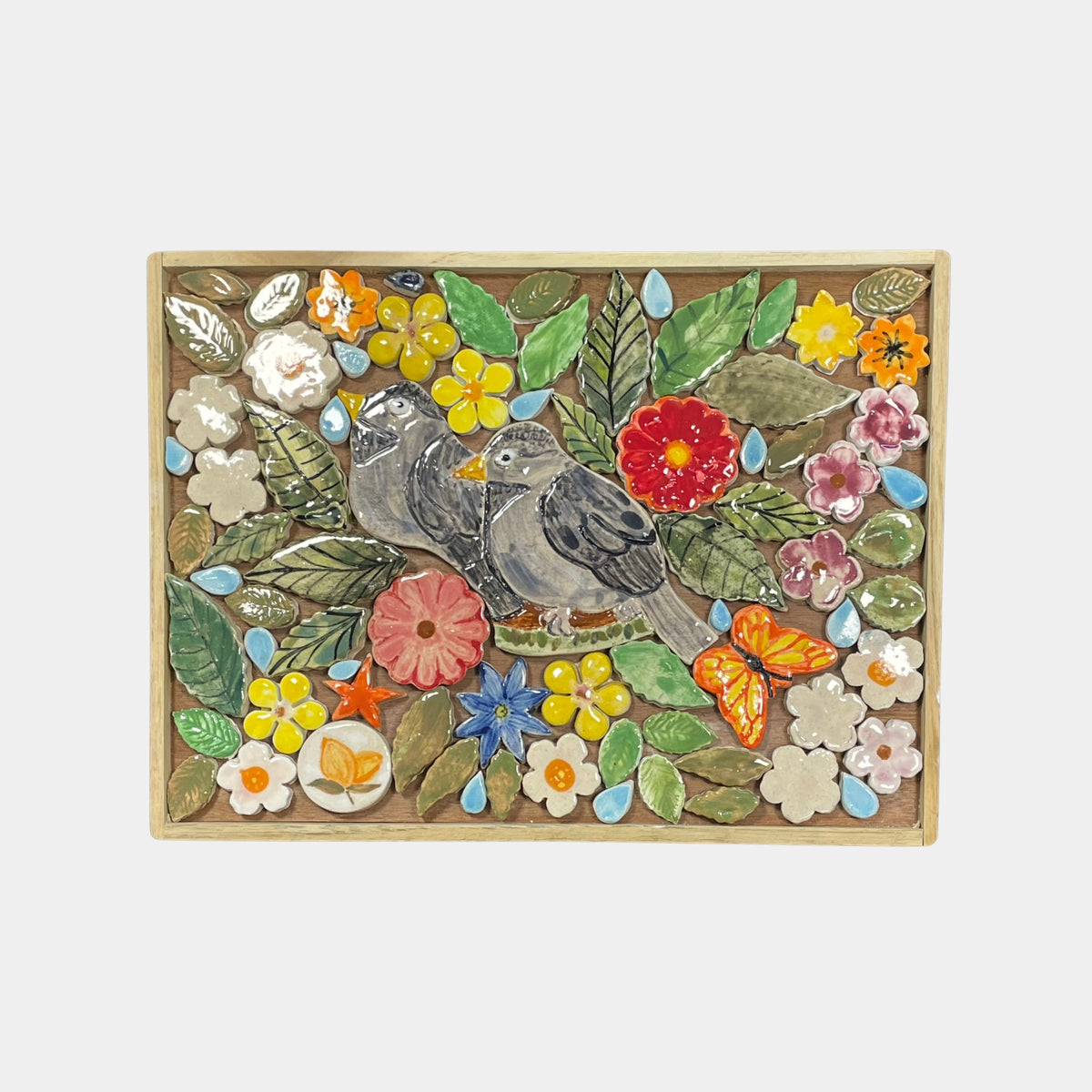 murasaic jungle babblers diy ceramic mosaic kit