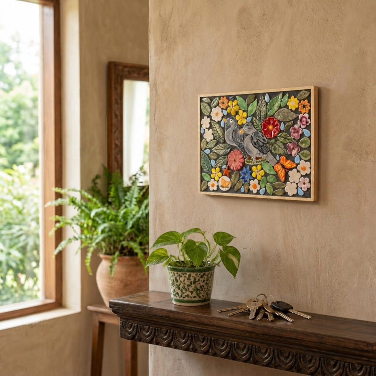 murasaic jungle babblers diy ceramic mosaic kit