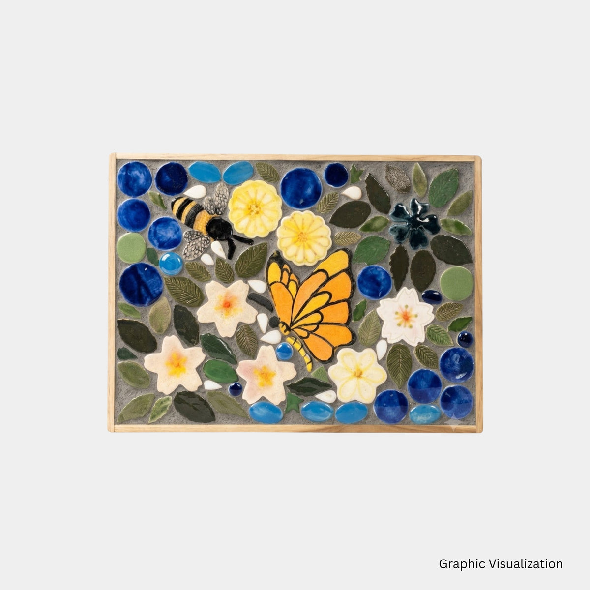 murasaic butterfly & bees diy ceramic mosaic kit