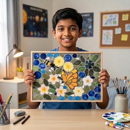 Murasaic Butterfly & Bees DIY Ceramic Mosaic Kit