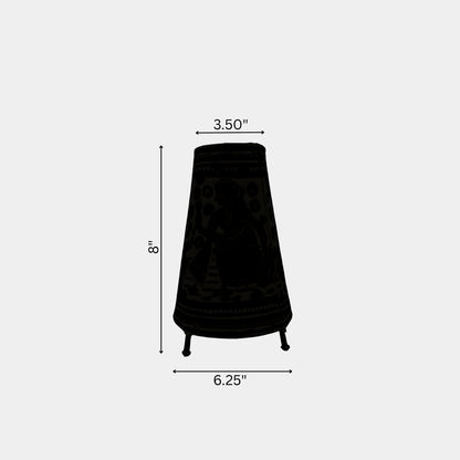 Tholu Bommalata Lamp – Radha Krishna Raas Leela  (8" - Conical)