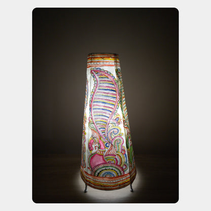 Tholu Bommalata Lamp – Peacock (16" - Conical)