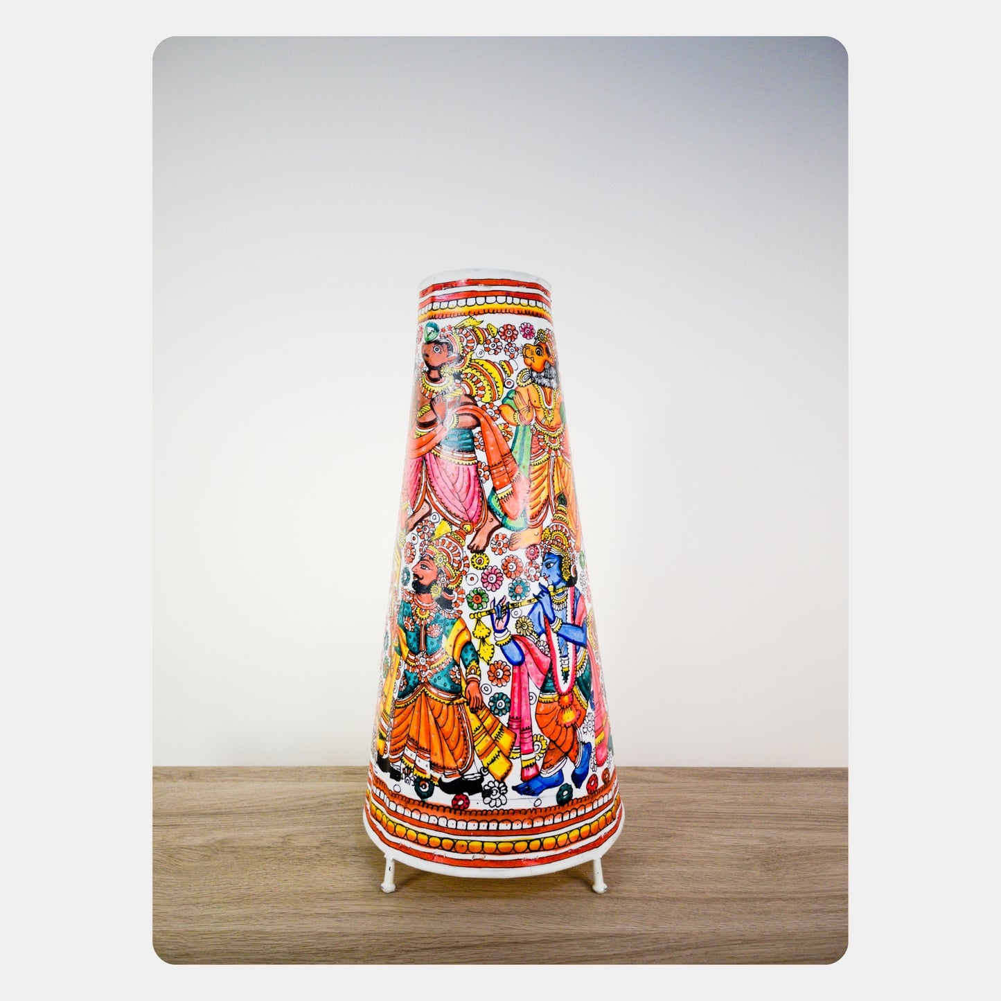 tholu bommalata lamp – vishnu avatar (16" - conical)