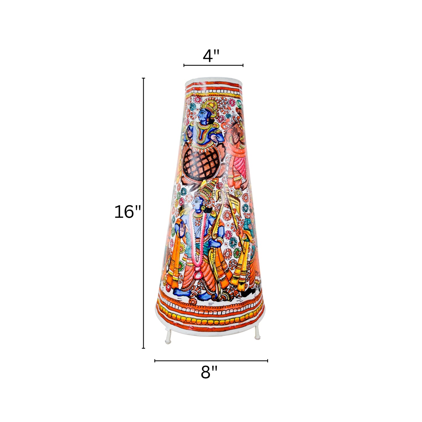 tholu bommalata lamp – vishnu avatar (16" - conical)
