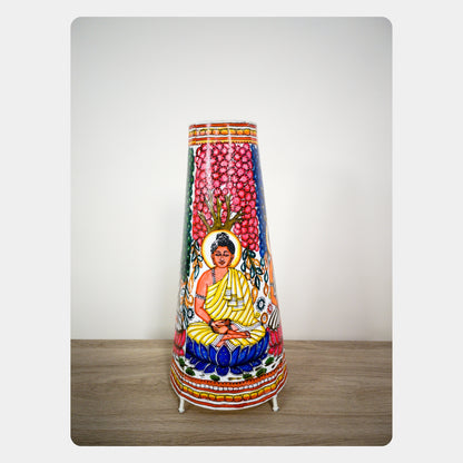 Tholu Bommalata Lamp – Lord Buddha (16" - Conical)