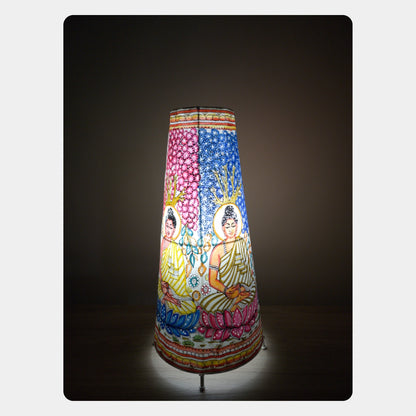 Tholu Bommalata Lamp – Lord Buddha (16" - Conical)