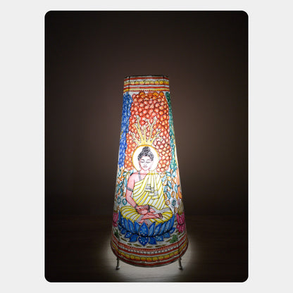 Tholu Bommalata Lamp – Lord Buddha (16" - Conical)