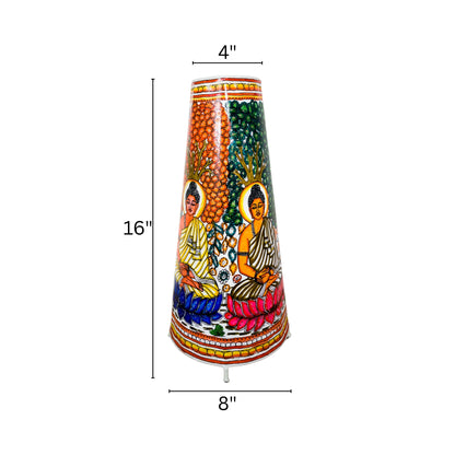 Tholu Bommalata Lamp – Lord Buddha (16" - Conical)