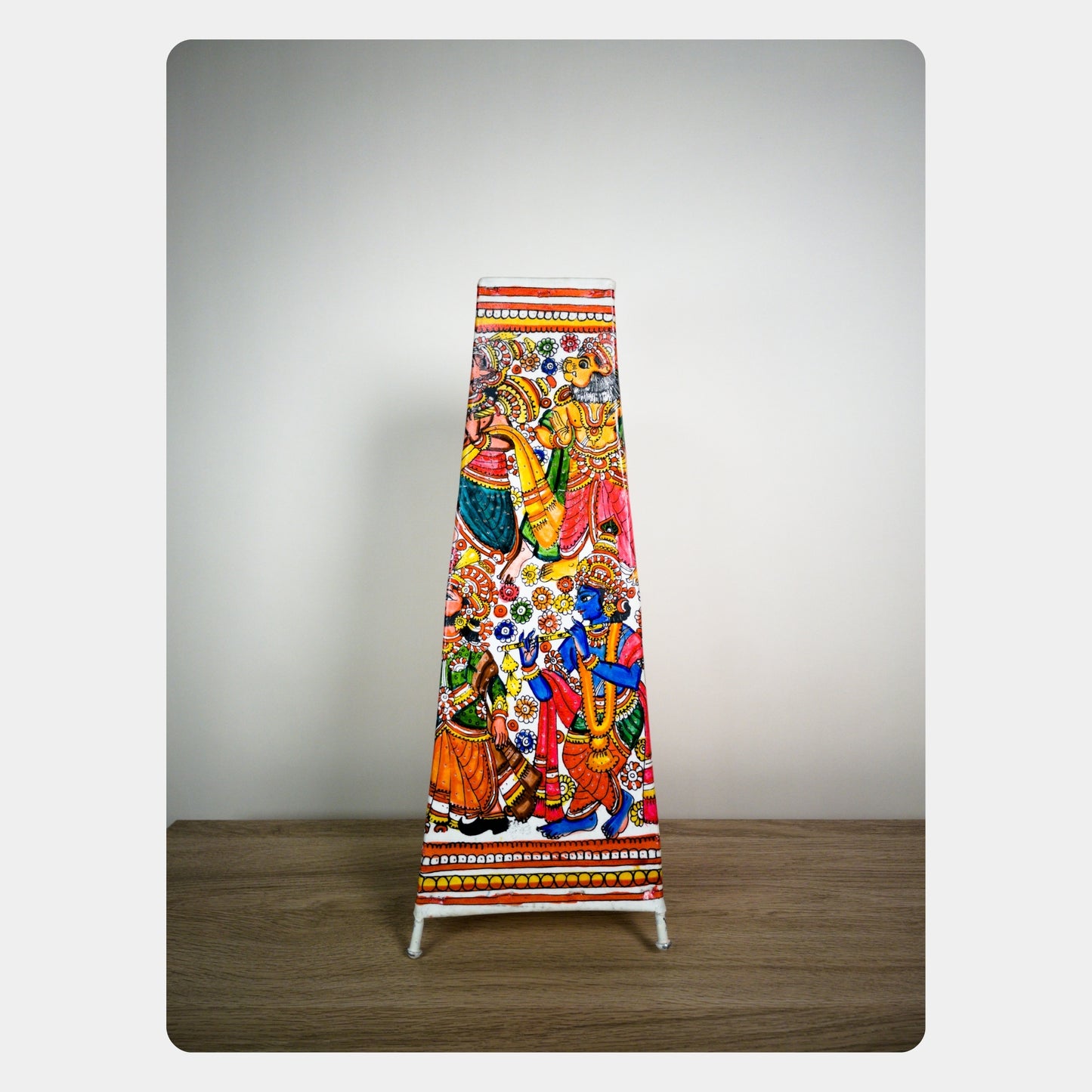 tholu bommalata lamp – vishnu avatar (16" - rectangular)