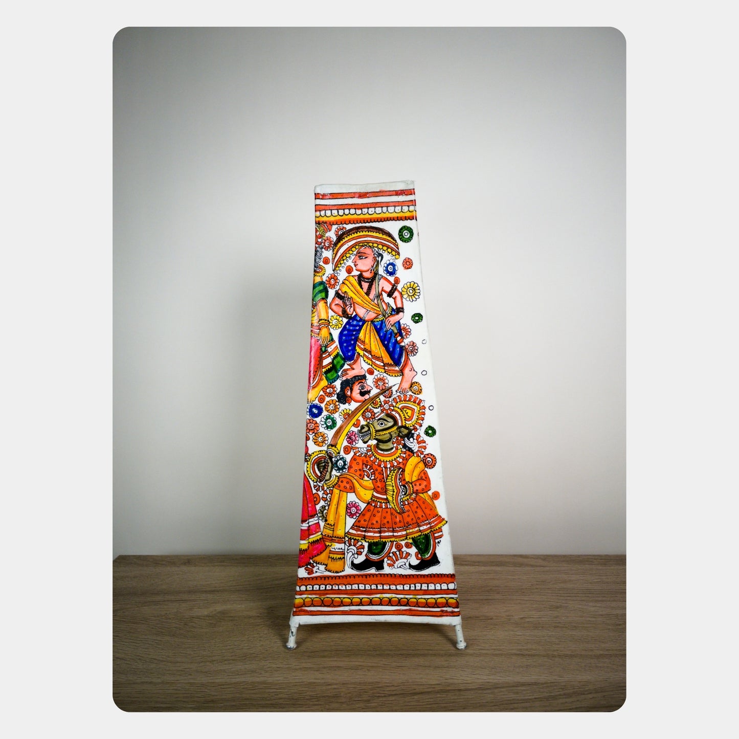 tholu bommalata lamp – vishnu avatar (16" - rectangular)