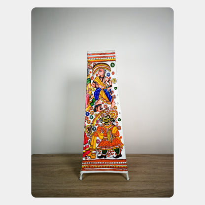 Tholu Bommalata Lamp – Vishnu Avatar (16" - Rectangular)