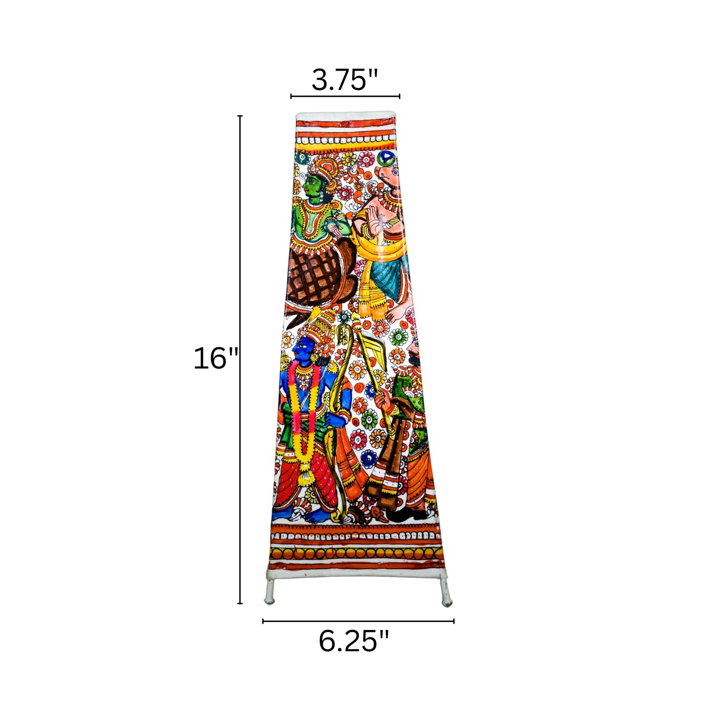 tholu bommalata lamp – vishnu avatar (16" - rectangular)
