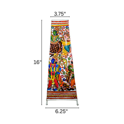 Tholu Bommalata Lamp – Vishnu Avatar (16" - Rectangular)