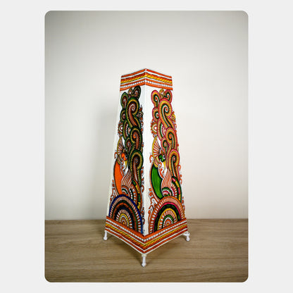 Tholu Bommalata Lamp – Peacock (16" - Rectangular)
