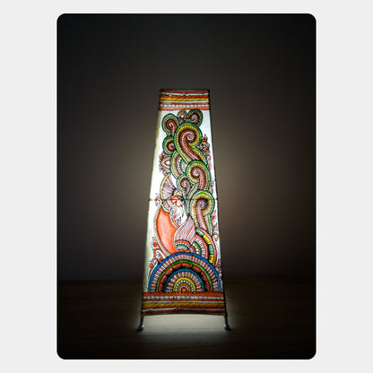 Tholu Bommalata Lamp – Peacock (16" - Rectangular)