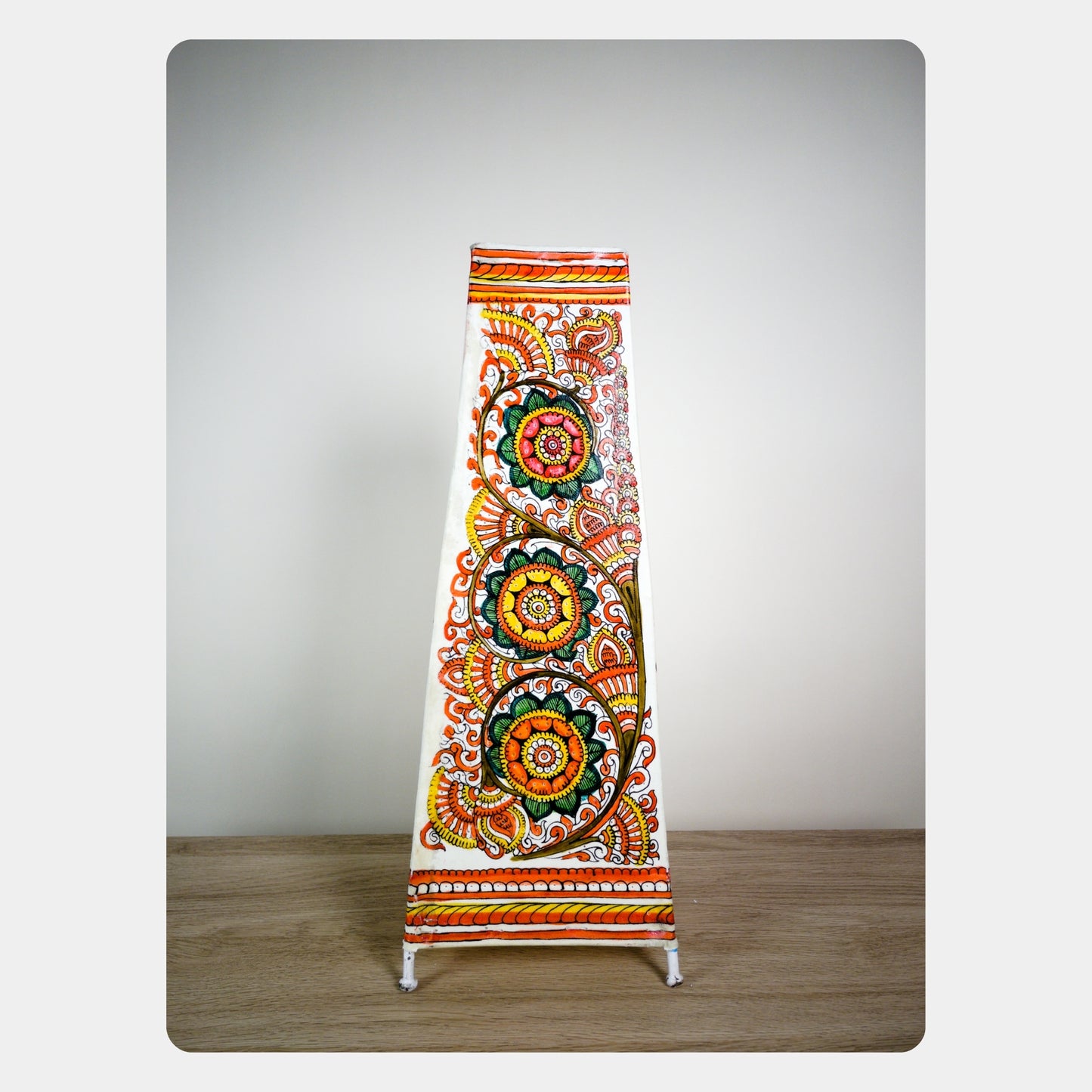 tholu bommalata lamp – flowers (16" - rectangular)