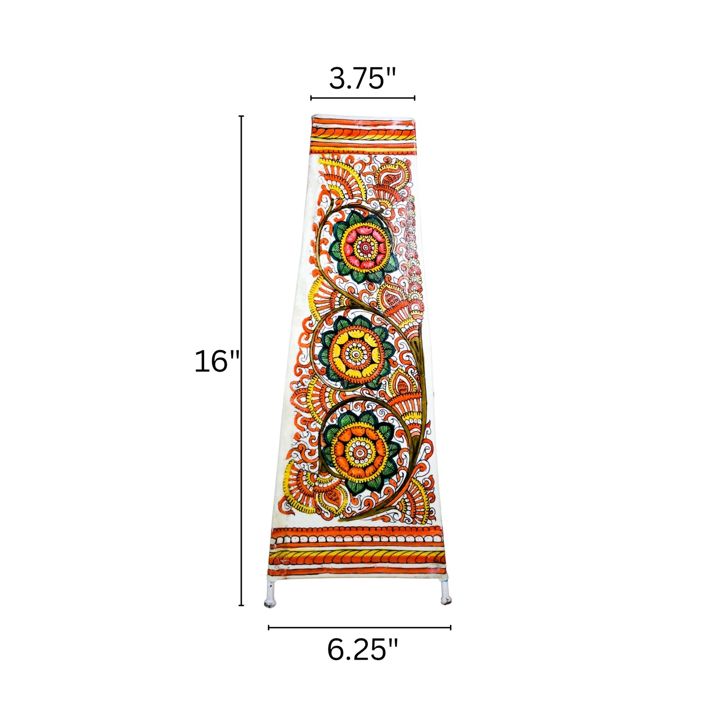 tholu bommalata lamp – flowers (16" - rectangular)
